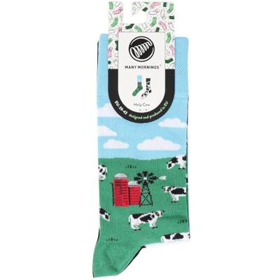 Many Mornings Holy Cow Chaussettes de vache mélangées - Publicité Many Mornings Holy Cow Chaussettes de vache mélangées - Publicité
