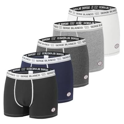 Serge Blanco Homme Boxer Ser/1bcx5 Sous-vêtement, Class/A, L EU - Publicité Serge Blanco Homme Boxer Ser/1bcx5 Sous-vêtement, Class/A, L EU - Publicité