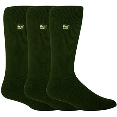 HEAT HOLDERS Lot de 3 Paires Homme Chaussettes Thermiques Anti-Froid Pour Hiver (Forêt verte, 39-45) - Publicité HEAT HOLDERS Lot de 3 Paires Homme Chaussettes Thermiques Anti-Froid Pour Hiver (Forêt verte, 39-45) - Publicité