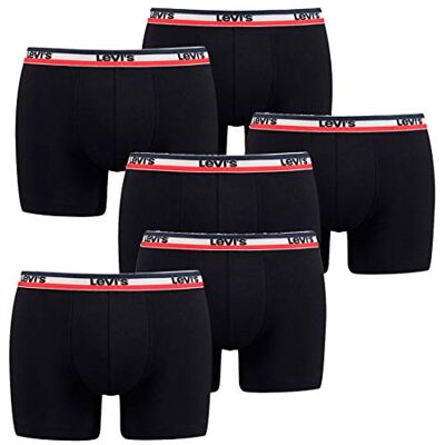 6-Pack Men's Levis SPRTSWR Logo Boxer Brief Boxer Shorts Underwear Pants - Publicité 6-Pack Men's Levis SPRTSWR Logo Boxer Brief Boxer Shorts Underwear Pants - Publicité