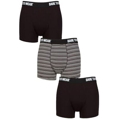 SockShop Dare to Wear Caleçon Hommes Plaine & Rayures Troncs de Bambou, Pas de Mouche & Respirant Multipack de 3 Paires, Tailles S,M,L,XL Rayures Noir/Charbon L - Publicité SockShop Dare to Wear Caleçon Hommes Plaine & Rayures Troncs de Bambou, Pas de Mouche & Respirant Multipack de 3 Paires, Tailles S,M,L,XL Rayures Noir/Charbon L - Publicité