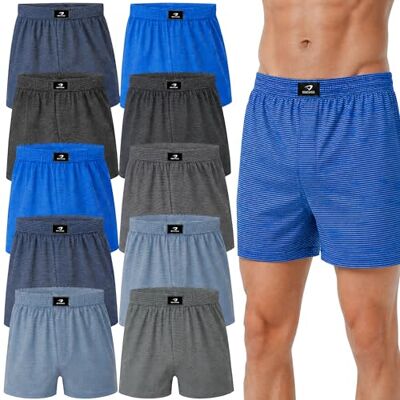 SGS Calecon Homme 6 ou 10 Pack Boxer Homme Coton Confortable et Ample sous-Vêtements Premium - Publicité SGS Calecon Homme 6 ou 10 Pack Boxer Homme Coton Confortable et Ample sous-Vêtements Premium - Publicité