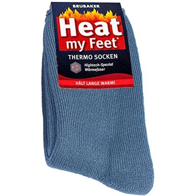 BRUBAKER Chaussettes Thermiques 'Heat my Feet' Lot de 2 Paires Ultra Chaudes et Confortables Unisexe Bleu Taille EU39-42 - Publicité BRUBAKER Chaussettes Thermiques 'Heat my Feet' Lot de 2 Paires Ultra Chaudes et Confortables Unisexe Bleu Taille EU39-42 - Publicité