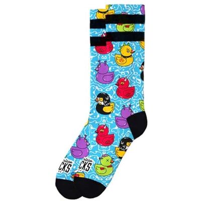 American Socks Chaussettes Tub Duck Longueur Moyenne-Haute, 2 tailles, 67 % Coolmax, Absorbent l'humidité pour des pieds frais Conçues à Barcelone Unisexe, bleu, S/M - Publicité American Socks Chaussettes Tub Duck Longueur Moyenne-Haute, 2 tailles, 67 % Coolmax, Absorbent l'humidité pour des pieds frais Conçues à Barcelone Unisexe, bleu, S/M - Publicité
