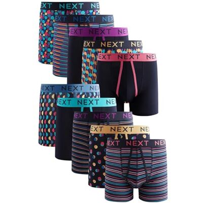 NEXT Homme Boxer avec Ouverture sur Le Devant, Lot de 10 Taille mi-haute - Publicité NEXT Homme Boxer avec Ouverture sur Le Devant, Lot de 10 Taille mi-haute - Publicité