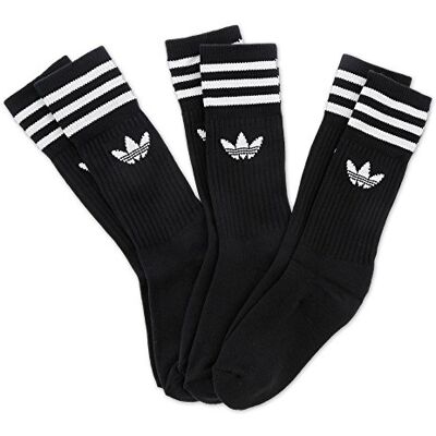 Adidas Mixte Chaussettes Chaussettes, Noir (Black/White Black/White), 42 EU - Publicité Adidas Mixte Chaussettes Chaussettes, Noir (Black/White Black/White), 42 EU - Publicité