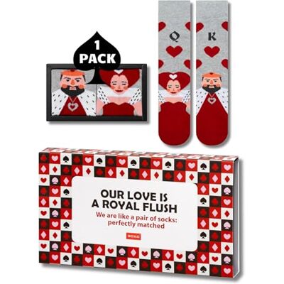 soxo Saint Valentin Chaussettes Homme Idee Cadeau Drole Haute Chaussette Coton Cadeaux 40-45 Cartes 1 Paire - Publicité soxo Saint Valentin Chaussettes Homme Idee Cadeau Drole Haute Chaussette Coton Cadeaux 40-45 Cartes 1 Paire - Publicité