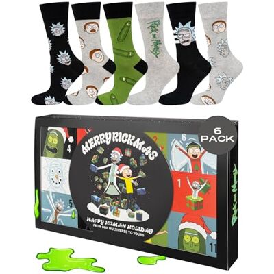 soxo Warner Bros Rick And Morty Cadeau Christmas Chaussettes Homme 40-45 Socks Hautes En Coton, Idée Anniversaire Drôle - Publicité soxo Warner Bros Rick And Morty Cadeau Christmas Chaussettes Homme 40-45 Socks Hautes En Coton, Idée Anniversaire Drôle - Publicité