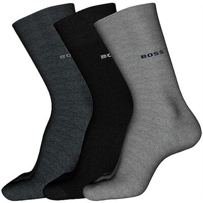 BOSS 3p RS Uni Colors CC Chaussettes régulières, Open Miscellaneous968, 39-42 Homme - Publicité BOSS 3p RS Uni Colors CC Chaussettes régulières, Open Miscellaneous968, 39-42 Homme - Publicité