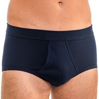 HERMKO 3240 Slip Homme avec Ouverture en 100% Coton Biologique Lavable à 90°C, Taille:9 (XXXXXL), Couleur:Bleu foncé - Publicité HERMKO 3240 Slip Homme avec Ouverture en 100% Coton Biologique Lavable à 90°C, Taille:9 (XXXXXL), Couleur:Bleu foncé - Publicité
