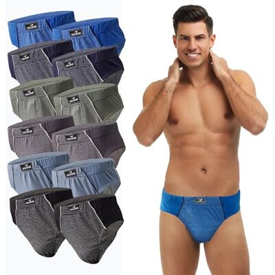 SGS Lot de 6 à 12 Calecon Homme Slips Confortables en Coton pour Hommes Slip Homme, sous-Vêtements Respirants et Doux Tailles S à XXL, Multicolores - Publicité SGS Lot de 6 à 12 Calecon Homme Slips Confortables en Coton pour Hommes Slip Homme, sous-Vêtements Respirants et Doux Tailles S à XXL, Multicolores - Publicité