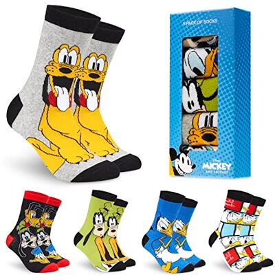 Disney Chaussettes Homme Mi-Mollet EU 40-45, Coffret 5 Paires Chaussettes Fantaisie, Cosy Chaud Humour, Idee Cadeau Homme (Multi Goofy, 40/45 EU) - Publicité Disney Chaussettes Homme Mi-Mollet EU 40-45, Coffret 5 Paires Chaussettes Fantaisie, Cosy Chaud Humour, Idee Cadeau Homme (Multi Goofy, 40/45 EU) - Publicité
