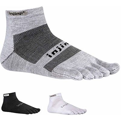 Injinji Chaussettes de Course Original Weight Mini-Crew Xtralife - Publicité Injinji Chaussettes de Course Original Weight Mini-Crew Xtralife - Publicité
