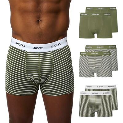 Snocks Boxer Homme Coton – Lot de 6 – Caleçons en Coton Bio GOTS Confort Maximum sans Étiquette, Ne S’enroule Pas, Ne Coupe Pas – Sous-Vêtements Respirants pour Toutes Tailles S-5XL - Publicité Snocks Boxer Homme Coton – Lot de 6 – Caleçons en Coton Bio GOTS Confort Maximum sans Étiquette, Ne S’enroule Pas, Ne Coupe Pas – Sous-Vêtements Respirants pour Toutes Tailles S-5XL - Publicité