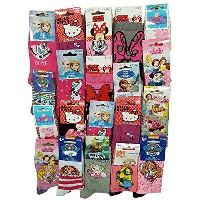 Disney Pack de chaussettes Licence fantaisies assorties Assortiment selon arrivages- (31/34, Pack de 10 mod謥 enfant Fille),Multicolor - Publicité Disney Pack de chaussettes Licence fantaisies assorties Assortiment selon arrivages- (31/34, Pack de 10 mod謥 enfant Fille),Multicolor - Publicité