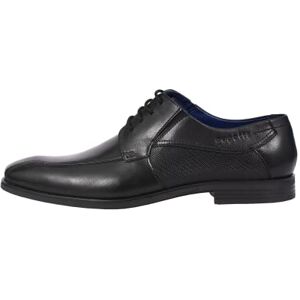 bugatti Homme Chaussure basse business en cuir, derby avec élastique, largeur confort, Noir, 46 EU - Publicité bugatti Homme Chaussure basse business en cuir, derby avec élastique, largeur confort, Noir, 46 EU - Publicité
