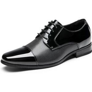 Bruno Marc Chaussures de smoking classiques à lacets pour homme, Black-Pat, 41 EU - Publicité Bruno Marc Chaussures de smoking classiques à lacets pour homme, Black-Pat, 41 EU - Publicité