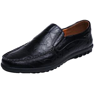 TDEOK Loafers Homme en Cuir PU Mocassins Classique Chaussures sans Lacets Soulier Flats Antidérapante Casual Chaussures Confortables Chaussures de Marche Oxfords et Derbies Chaussures Noir, Marron - Publicité