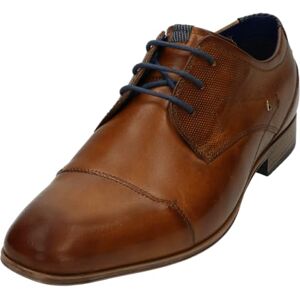 bugatti Homme Chaussure basse business en cuir, Derby à bout croisé et lignes élégantes, Cognac, 43 EU - Publicité bugatti Homme Chaussure basse business en cuir, Derby à bout croisé et lignes élégantes, Cognac, 43 EU - Publicité