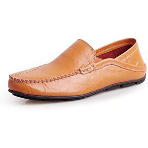 DSJJ Hommes Mocassins Cuir Penny Loafers Conduite Bateau Chaussures Respirant d'affaires Oxfords Ville Casual Souple Chaussons - Publicité