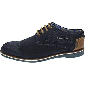 bugatti Homme Demi-Chaussures en Daim en Nubuck et en Cuir, Derby Confortables au Design décontracté, Bleu Foncé, 45 EU - Publicité bugatti Homme Demi-Chaussures en Daim en Nubuck et en Cuir, Derby Confortables au Design décontracté, Bleu Foncé, 45 EU - Publicité