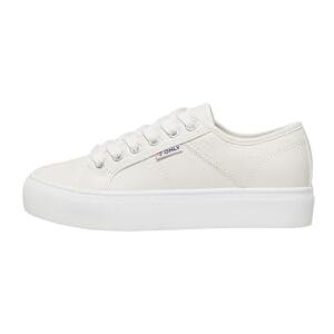 Only Femme PU Platform Sneaker Onlnoomi Noos Baskets à Plateforme en polyuréthane, Blanc, 41 EU - Publicité Only Femme PU Platform Sneaker Onlnoomi Noos Baskets à Plateforme en polyuréthane, Blanc, 41 EU - Publicité