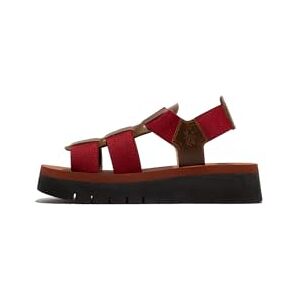 Fly London Women's SAMB245FLY Sandal, Camel/dk. Red/brick, 38 - Publicité Fly London Women's SAMB245FLY Sandal, Camel/dk. Red/brick, 38 - Publicité