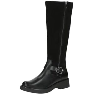 CAPRICE Bottes hautes femme avec talon en cuir avec boucle, Noir (Black Comb), 38 EU - Publicité CAPRICE Bottes hautes femme avec talon en cuir avec boucle, Noir (Black Comb), 38 EU - Publicité