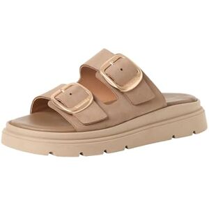 Tamaris Mule femme à talon compensé en cuir beige 37 EU - Publicité Tamaris Mule femme à talon compensé en cuir beige 37 EU - Publicité