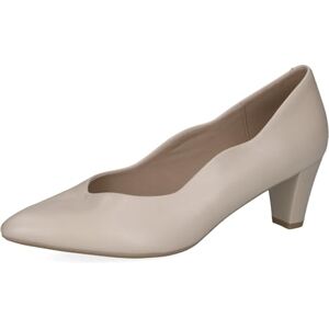 CAPRICE Escarpins Femme en Cuir à Talon Entonnoir, Crème (Cream Perlato), 37,5 EU - Publicité CAPRICE Escarpins Femme en Cuir à Talon Entonnoir, Crème (Cream Perlato), 37,5 EU - Publicité