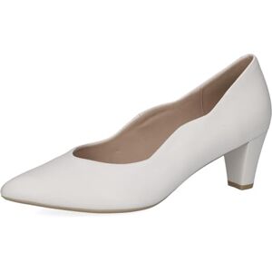 CAPRICE Escarpins Femme en Cuir à Talon Entonnoir, Blanc (White Nappa), 37 EU - Publicité CAPRICE Escarpins Femme en Cuir à Talon Entonnoir, Blanc (White Nappa), 37 EU - Publicité