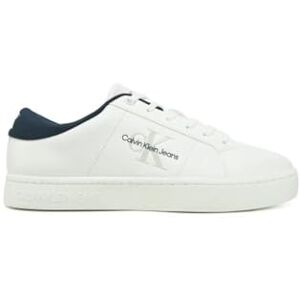 Calvin Klein Baskets Classiques Cupsole Low ML LTH pour Homme, Blanc Brillant Blanc Calvin Bleu Marine, 42 1/3 EU - Publicité Calvin Klein Baskets Classiques Cupsole Low ML LTH pour Homme, Blanc Brillant Blanc Calvin Bleu Marine, 42 1/3 EU - Publicité