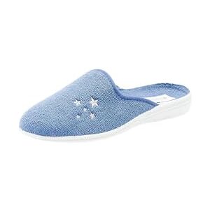 Damart Mules en éponge Femme Bleu Taille 40 - Publicité Damart Mules en éponge Femme Bleu Taille 40 - Publicité