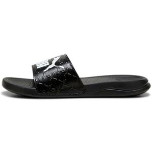 Puma Claquettes Popcat 20 Superlogo 40.5 Black White - Publicité Puma Claquettes Popcat 20 Superlogo 40.5 Black White - Publicité