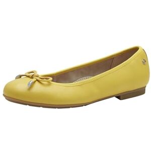 Tamaris Comfort Ballerines Femme Cuir avec nœud, Yellow, 40 EU - Publicité Tamaris Comfort Ballerines Femme Cuir avec nœud, Yellow, 40 EU - Publicité
