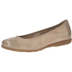 Caprice Ballerines Femme en Cuir Verni, Beige (Sand Comb), 38 EU - Publicité Caprice Ballerines Femme en Cuir Verni, Beige (Sand Comb), 38 EU - Publicité