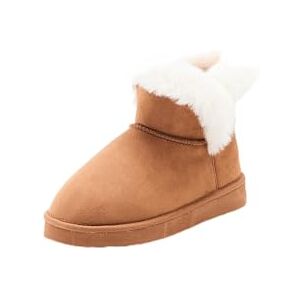 Damart Chaussons Thermolactyl imitation fourrure Femme Marron Taille 36 - Publicité Damart Chaussons Thermolactyl imitation fourrure Femme Marron Taille 36 - Publicité