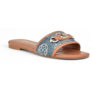 Guess Femme Hammi Sandale Plate, Bleu Denim 420, 35 EU - Publicité Guess Femme Hammi Sandale Plate, Bleu Denim 420, 35 EU - Publicité