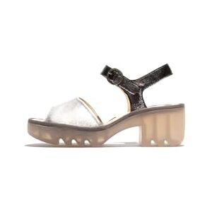 Fly London Femme Sandal, Silver/Graphite, 39 EU - Publicité Fly London Femme Sandal, Silver/Graphite, 39 EU - Publicité