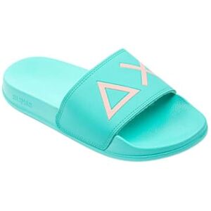 SUN68 Femme Slippers Logo Sandal, Acqua, 37 EU - Publicité SUN68 Femme Slippers Logo Sandal, Acqua, 37 EU - Publicité