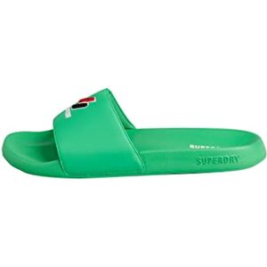 Superdry Sandales coulissantes pour homme Code Essential Pool, Vert vif, Small - Publicité Superdry Sandales coulissantes pour homme Code Essential Pool, Vert vif, Small - Publicité