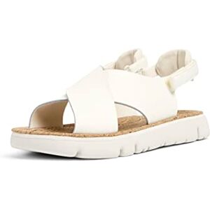 Camper Women's Oruga K200157 Flat Sandal, White Natural 046, 35 EU - Publicité Camper Women's Oruga K200157 Flat Sandal, White Natural 046, 35 EU - Publicité