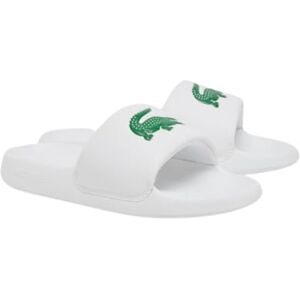 Lacoste Femme Women's Serve Slide 1.0 Sandale, WHT/GRN, 39.5 EU - Publicité Lacoste Femme Women's Serve Slide 1.0 Sandale, WHT/GRN, 39.5 EU - Publicité