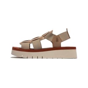 Fly London Women's SAMB245FLY Sandal, Taupe/taupe/brick, 42 - Publicité Fly London Women's SAMB245FLY Sandal, Taupe/taupe/brick, 42 - Publicité