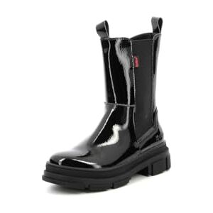 Kickers Goz, Boots Fille, Noir Vernis, 39 - Publicité Kickers Goz, Boots Fille, Noir Vernis, 39 - Publicité