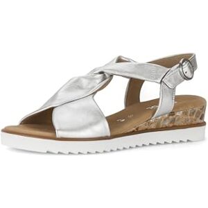 Gabor Sandales compensées pour femme, Argent 10, 37.5 EU - Publicité Gabor Sandales compensées pour femme, Argent 10, 37.5 EU - Publicité
