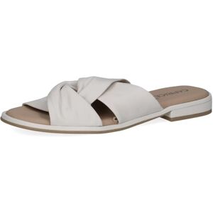 CAPRICE Mules femme en cuir Confortables, Blanc (White Nappa), 40 EU - Publicité CAPRICE Mules femme en cuir Confortables, Blanc (White Nappa), 40 EU - Publicité