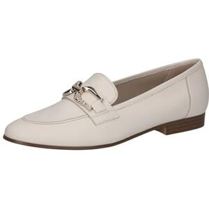 CAPRICE Mocassins femme en cuir à talon bloc, Crème (Offwhite Nappa), 38 EU - Publicité CAPRICE Mocassins femme en cuir à talon bloc, Crème (Offwhite Nappa), 38 EU - Publicité