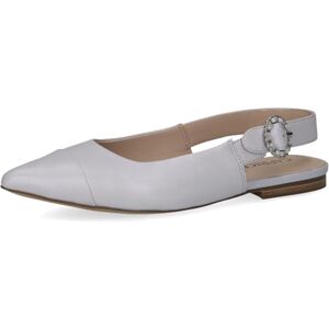 CAPRICE Escarpins Slingback Femme en Cuir Bout Pointu, Gris (Lt.Blue Perl), 36 EU - Publicité CAPRICE Escarpins Slingback Femme en Cuir Bout Pointu, Gris (Lt.Blue Perl), 36 EU - Publicité