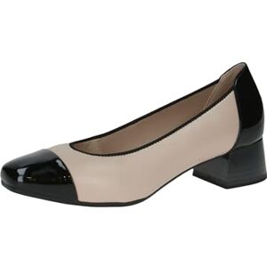 CAPRICE Comfort Escarpins Femme Petit Talon Largeur H, Multicolore (Beige/Black), 39 EU - Publicité CAPRICE Comfort Escarpins Femme Petit Talon Largeur H, Multicolore (Beige/Black), 39 EU - Publicité